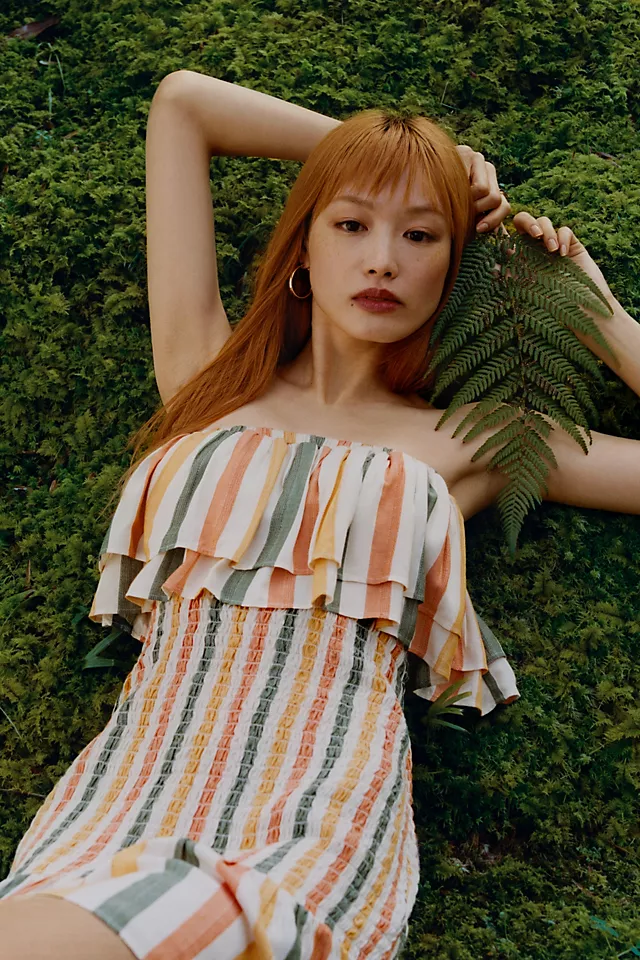 Strapless Smocked Dress NOVELTY