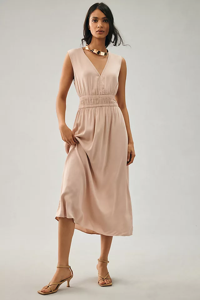 Cloth & Stone Sleeveless Deep-V Dress LOTUS FLOWER