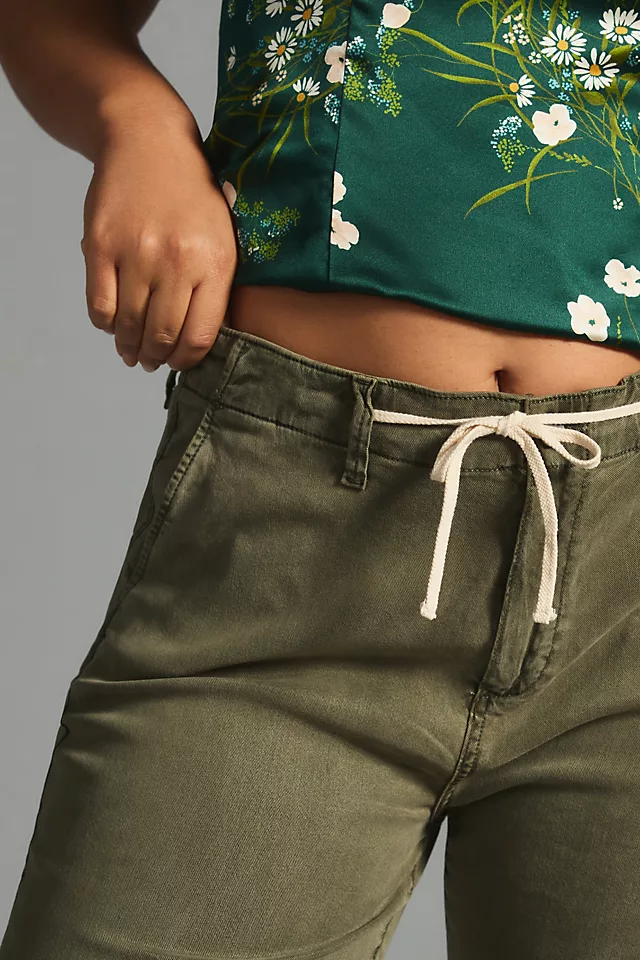 Cropped Wide-Leg Jeans VINTAGE IVY GREEN