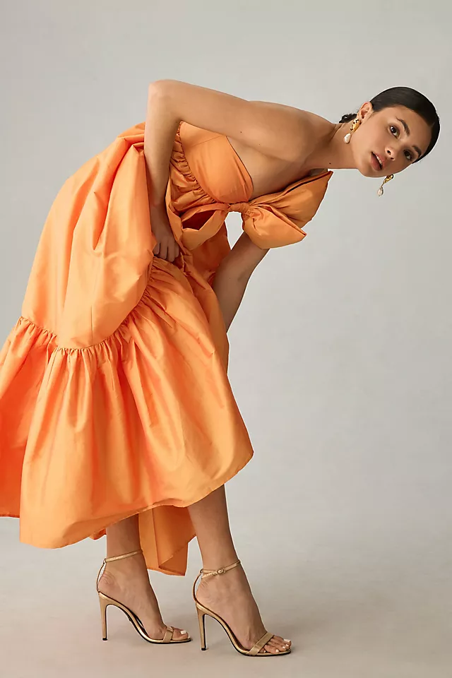 Atsu Bow Dress ORANGE