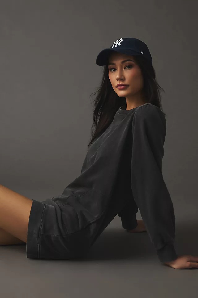 Washed Tunic Dress BLACK