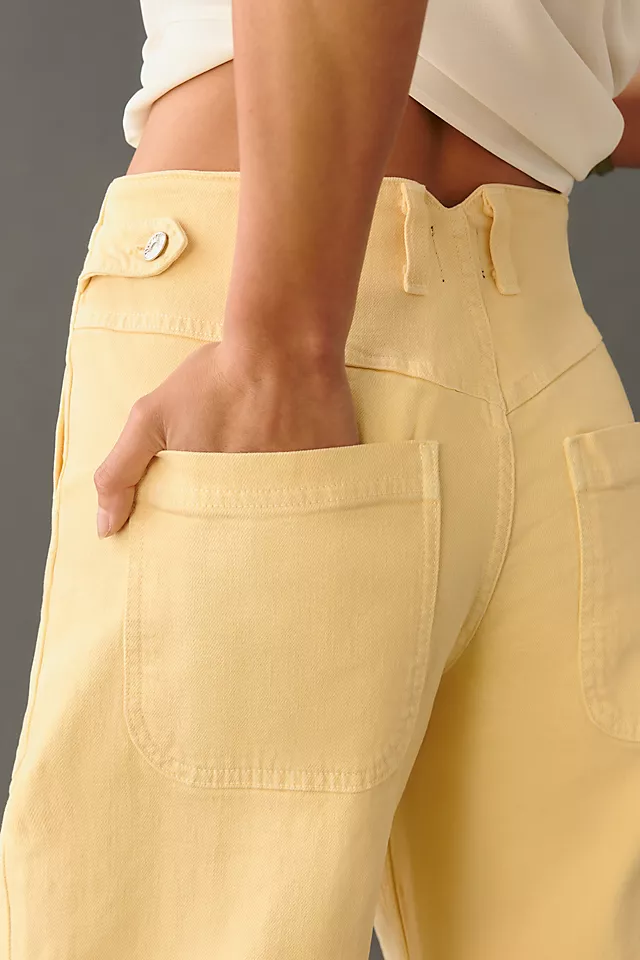 Crop Straight-Leg Jeans BUTTERMILK