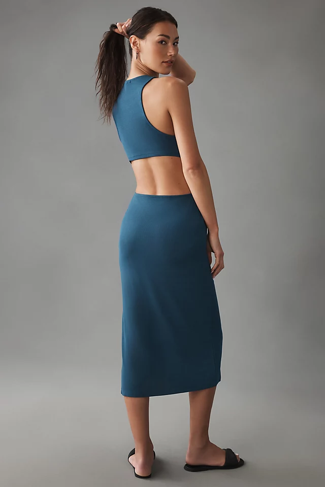 Bordeaux Cutout Tank Lounge Dress PETROL