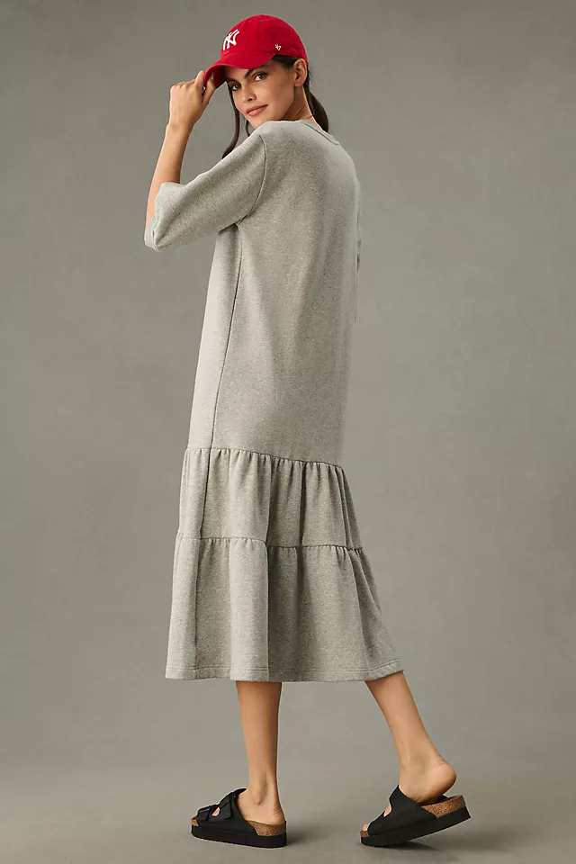 Tiered Lounge Dress HEATHER GREY
