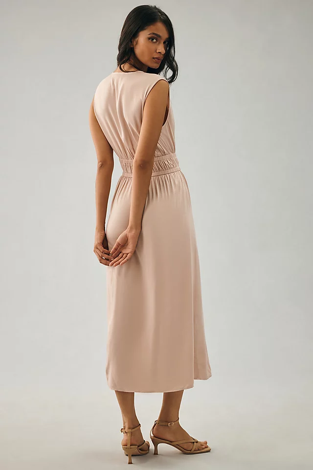 Cloth & Stone Sleeveless Deep-V Dress LOTUS FLOWER