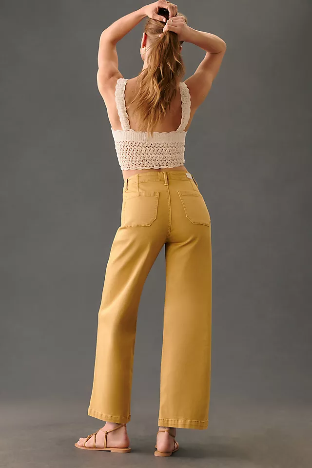Cropped Wide-Leg Jeans VINTAGE GOLDEN GLOW