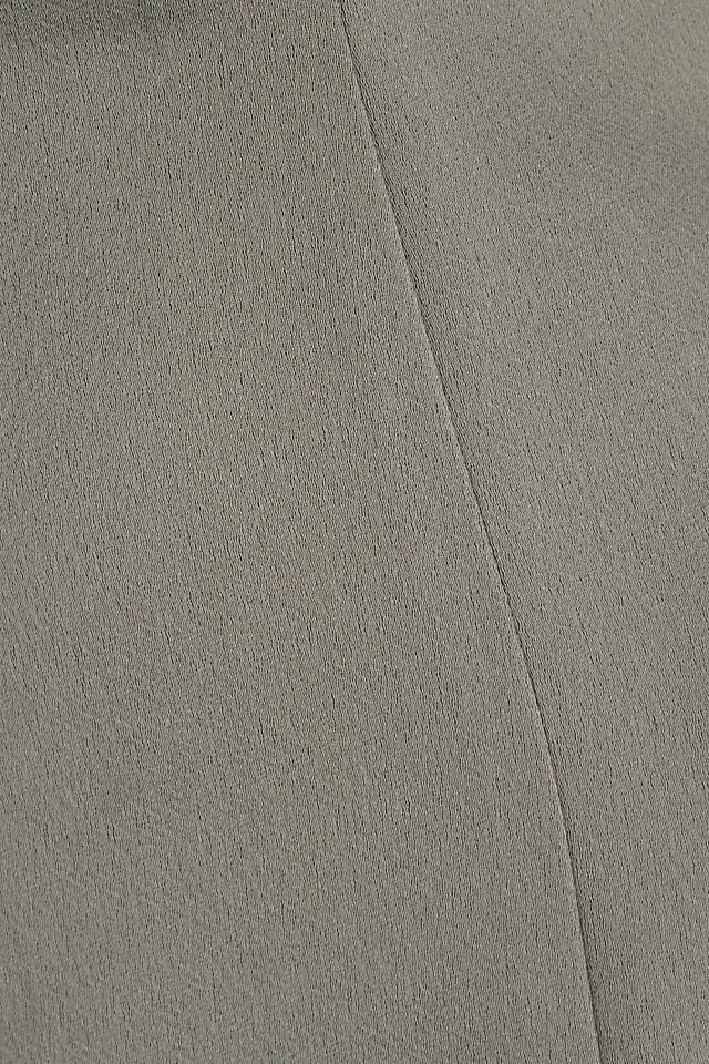 Piper V-Neck Side-Slit Satin Gown MOSS