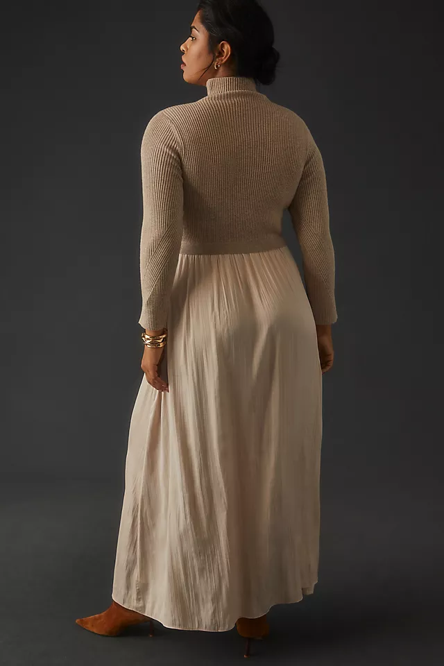 Twofer Sweater Dress NEUTRAL MOTIF