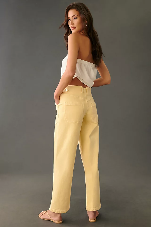 Crop Straight-Leg Jeans BUTTERMILK