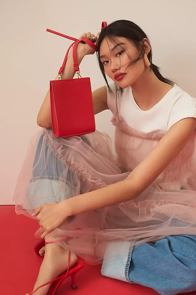 Sheer Smocked Slip Dress MAUVE