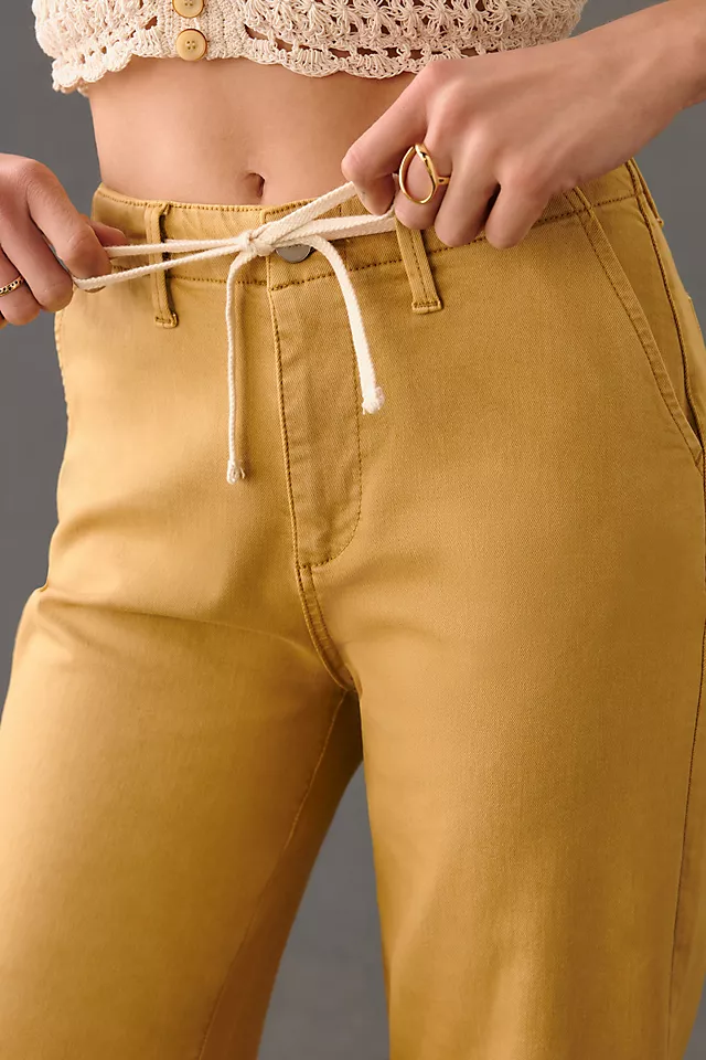 Cropped Wide-Leg Jeans VINTAGE GOLDEN GLOW