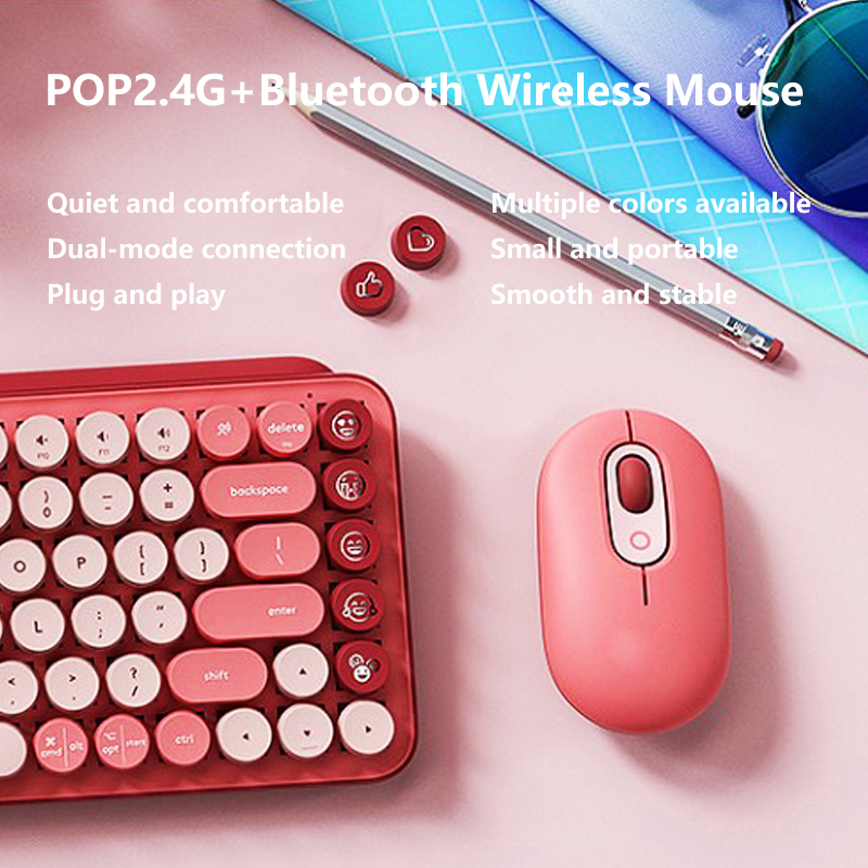 New model suitable for Logitech pop Bluetooth 2.4G wireless mouse office home business compact mouse