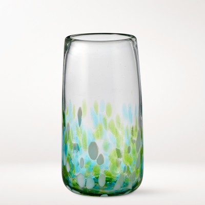 Multi-Confetti Recycled Glass Tall Tumblers, 14-oz