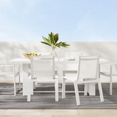 Santa Barbara Outdoor Metal Rectangular Dining Table (84