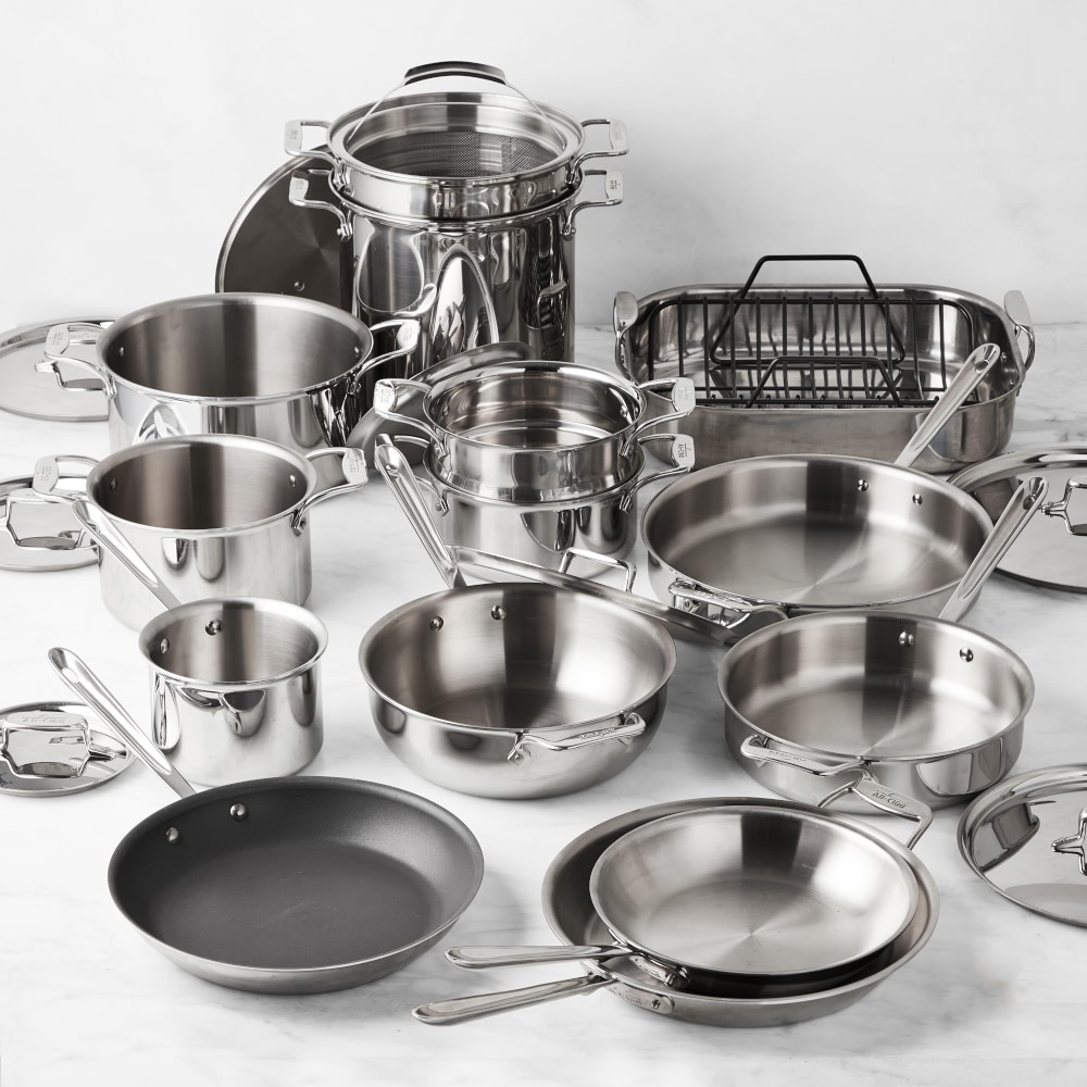All-Clad D5® Stainless-Steel 24-Piece Cookware Set