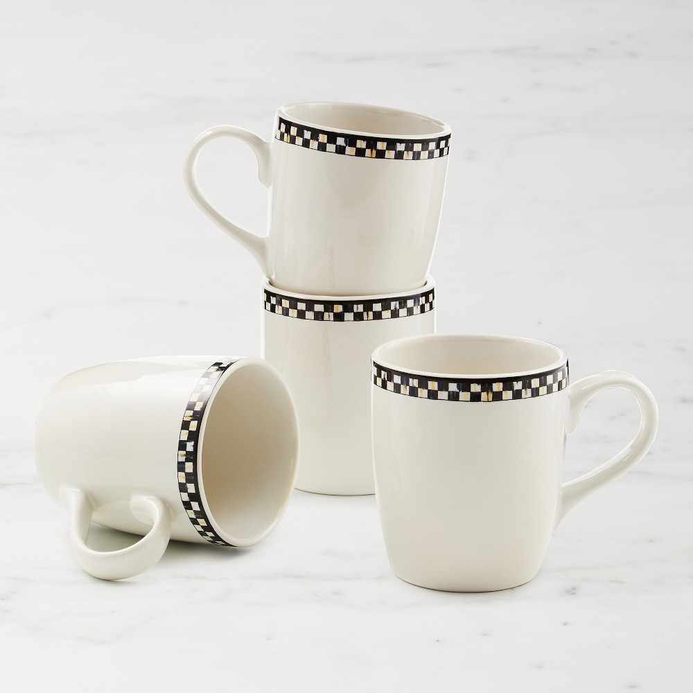 MacKenzie-Childs Everyday Stoneware Mugs, Set of 4