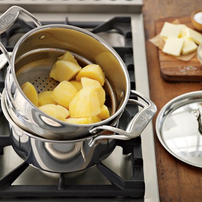 All-Clad D5® Stainless-Steel Steamer Multipot, 3-Qt.