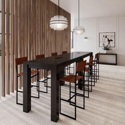 Harlow Bar Height Communal Rectangular Dining Table (72