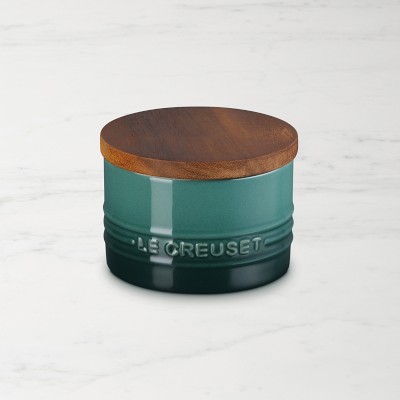 Le Creuset Signature Salt Cellar with Wood Lid