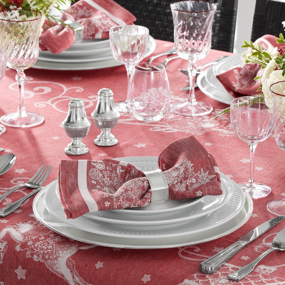 'Twas the Night Before Christmas Jacquard Tablecloth