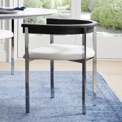 Tulip Upholstered Dining Armchair