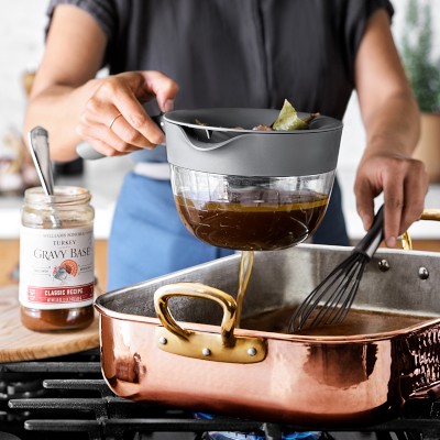 Ruffoni Historia Hammered Copper Rectangle Roasting Pan with Lovebirds Knob
