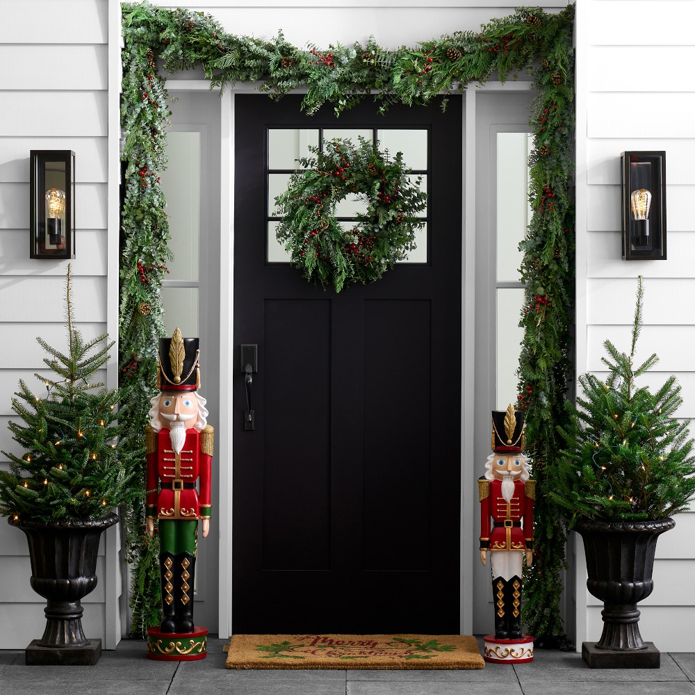 Outdoor Red & Green Nutcracker