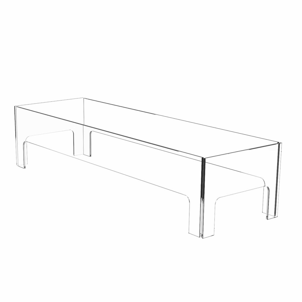Ecosmart Rectangular Glass Fire Screen (43
