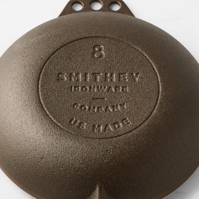 Smithey Seasoned Cast Iron Chef Skillet Set, 8
