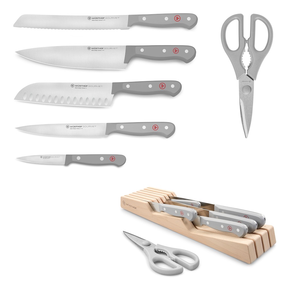 Wüsthof Gourmet In-Drawer Knife Block, Set of 7