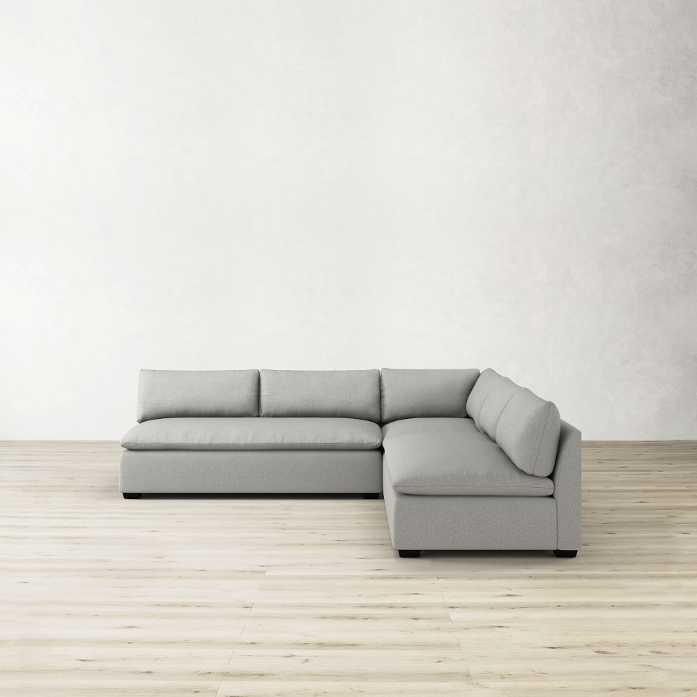 Laguna 3-Piece L-Shape Armless Loveseat Sectional (109