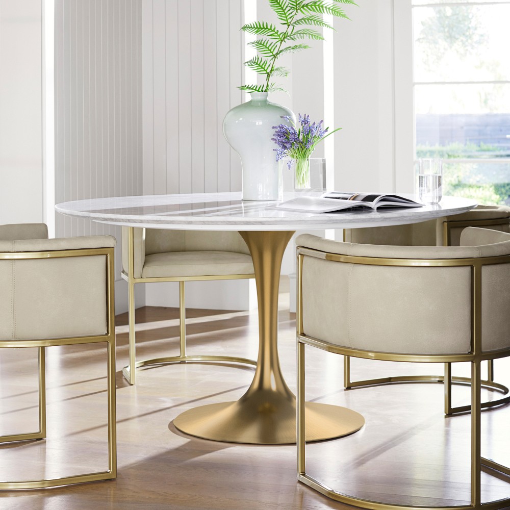 Tulip Round Pedestal Dining Table (42