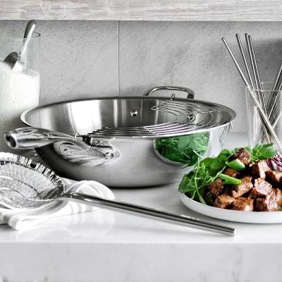 Williams Sonoma Signature Stainless-Steel Wok, 14