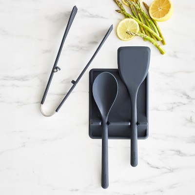 GreenPan™ Silicone Tools Utensil and Spoon Rest Set, Set of 4