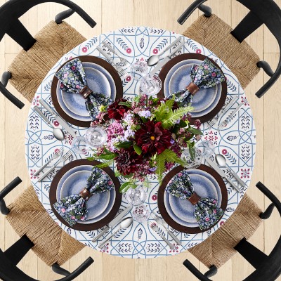 Morris & Co. x Williams Sonoma Brophy Trellis Round Tablecloth