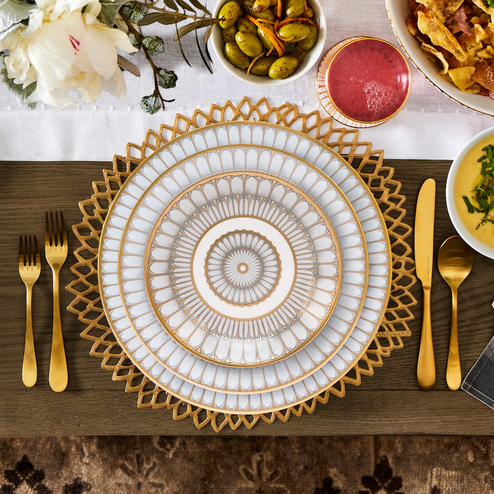 Deshoulieres Arcade Gris Bread & Butter Plate