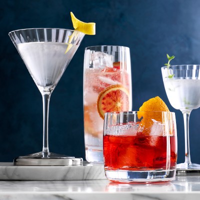 Williams Sonoma Reserve Optic Martini Glasses