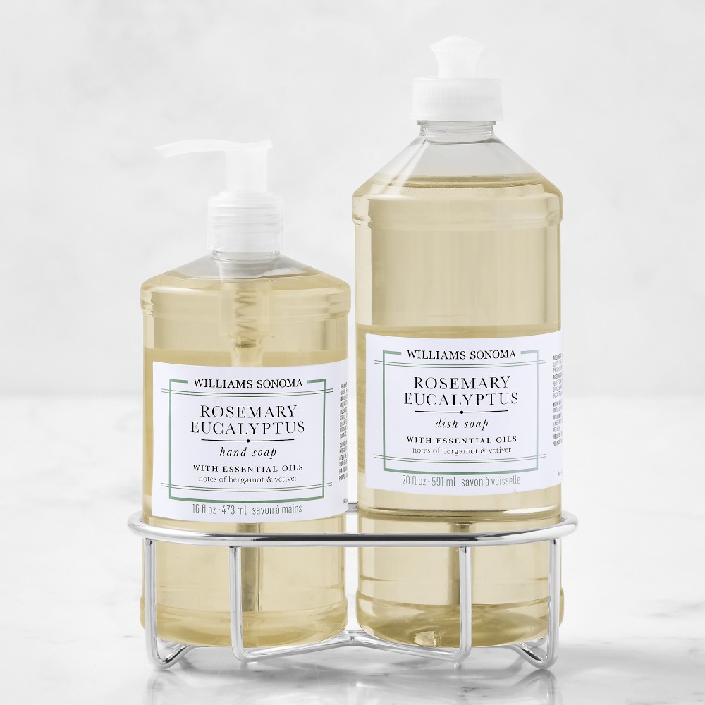 Williams Sonoma Rosemary Eucalyptus Hand Soap & Dish Soap 3-Piece Kitchen Set