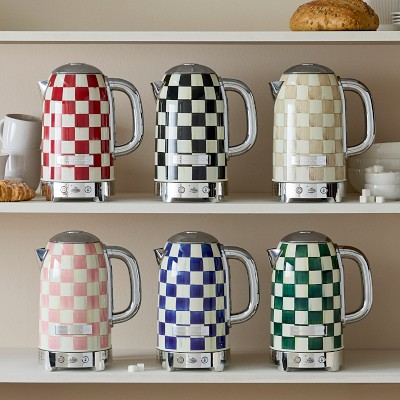 MacKenzie-Childs Rosy Check Electric Kettle