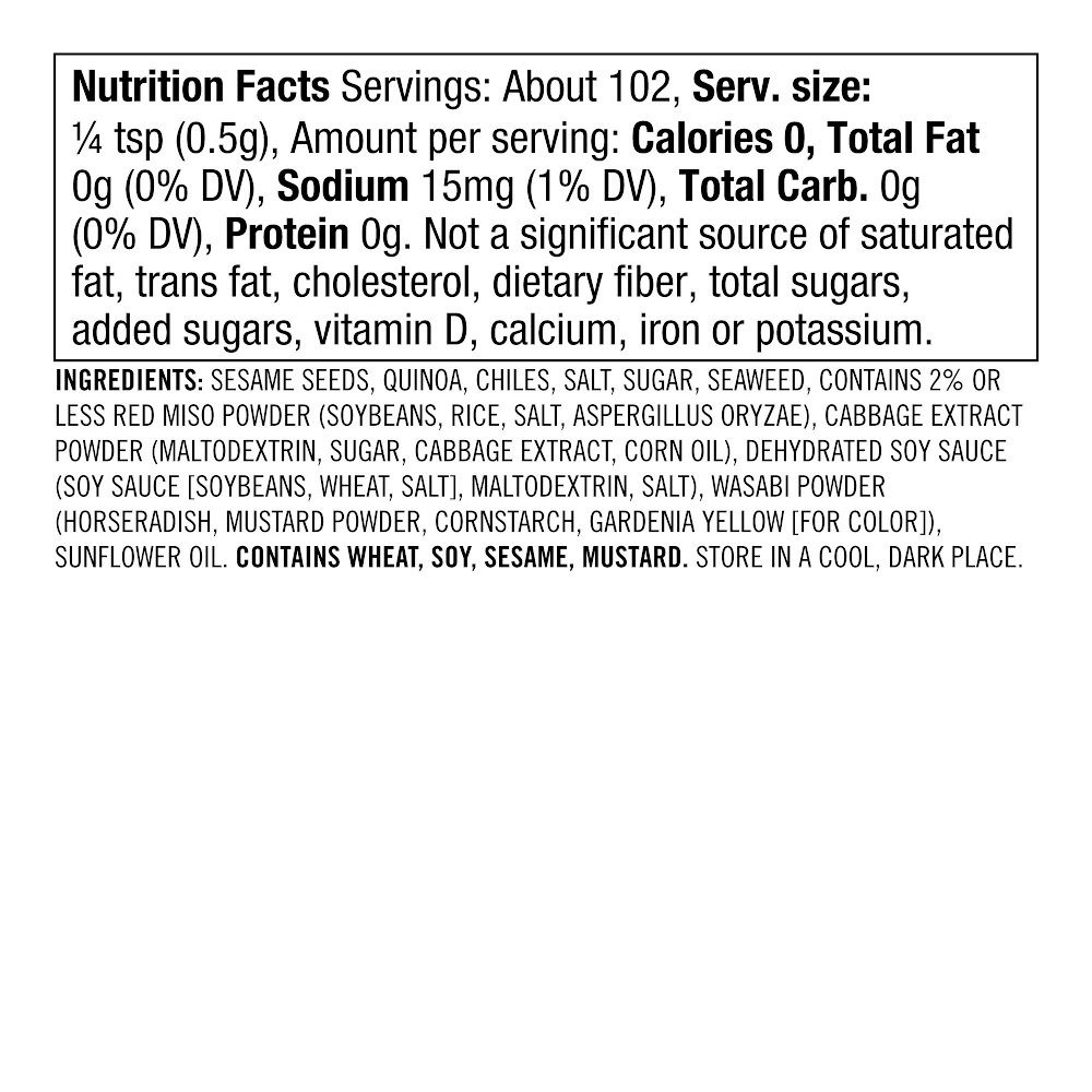 Williams Sonoma Spice Blends, Furikake