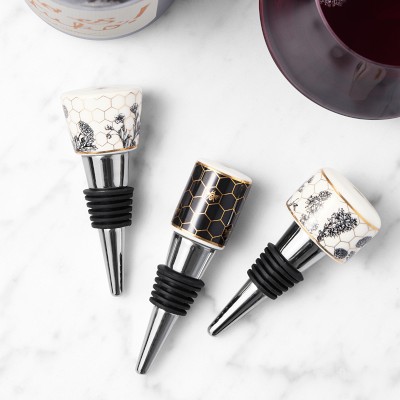 Williams Sonoma Honeycomb Wine Stoppers, Set of 3