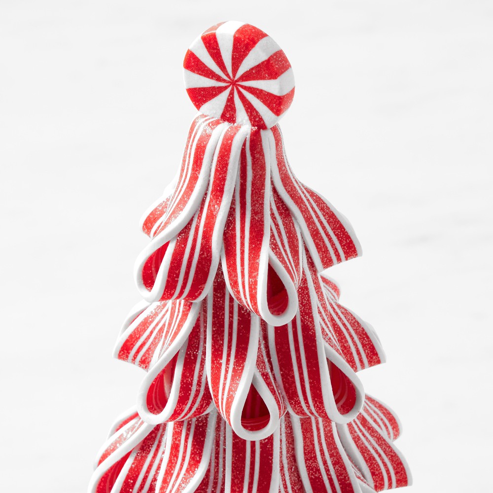 Peppermint Stripe Candy Tabletop Tree