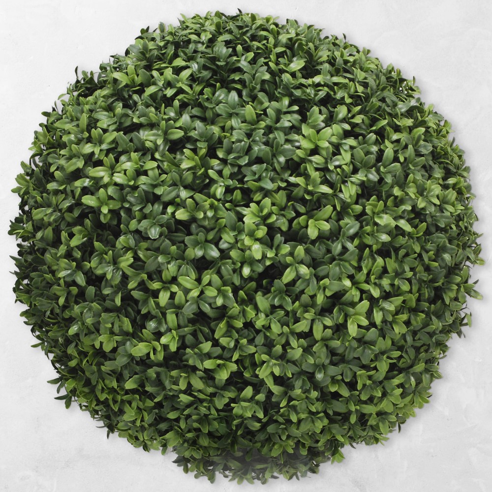 OPEN BOX: Faux Boxwood Ball, Indoor/Sheltered Outdoor, 20