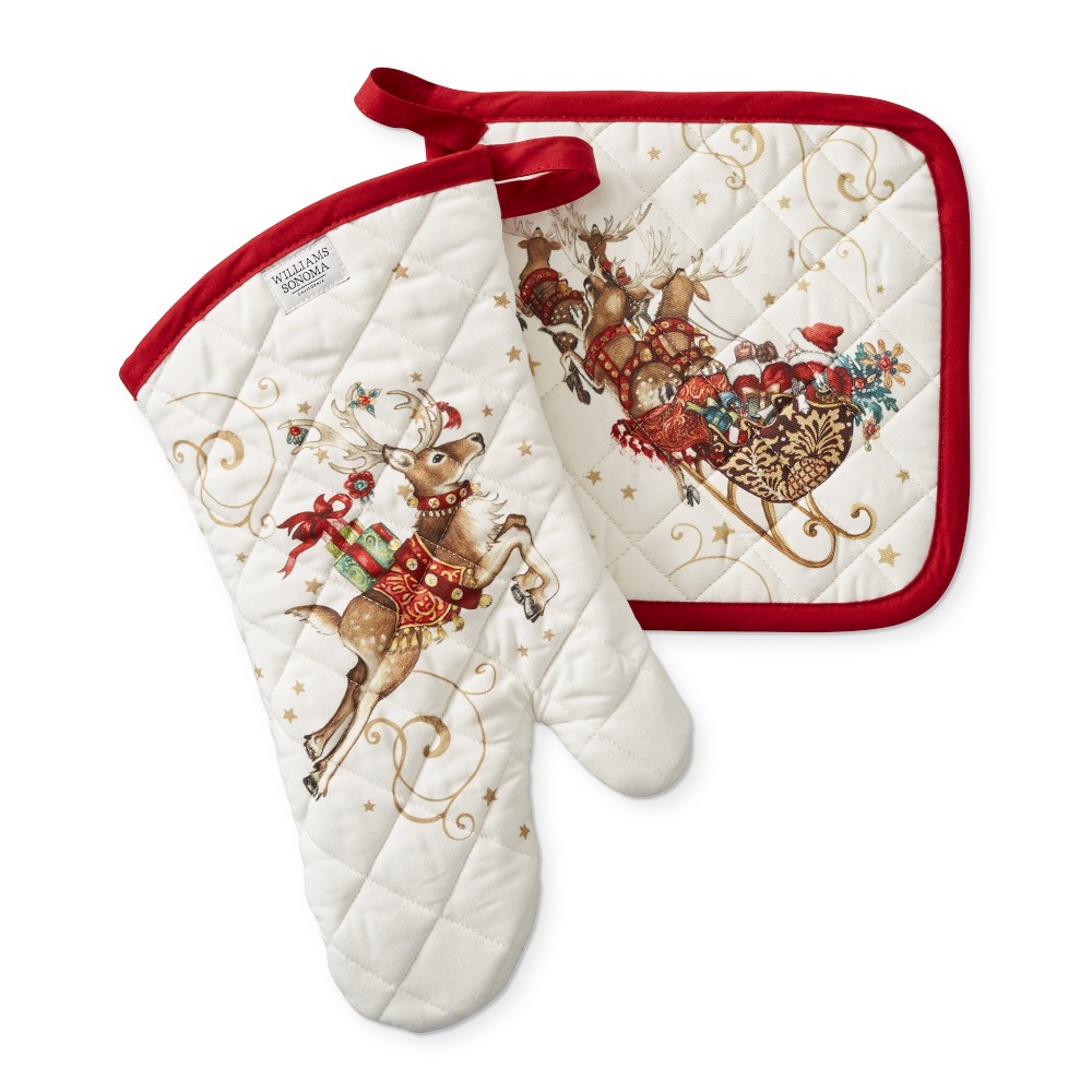 'Twas the Night Before Christmas Oven Mitt & Pot Holder Set