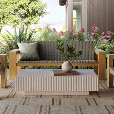 Marcel Rectangular Outdoor Coffee Table (51.5