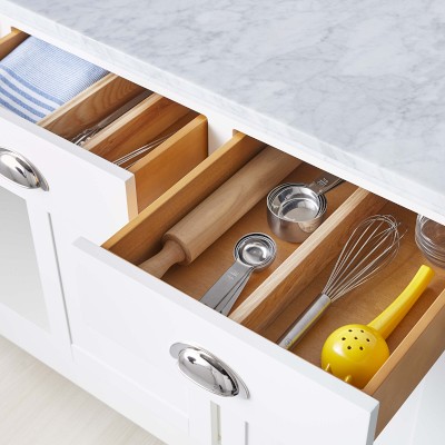 Hold Everything Adjustable Drawer Dividers, Set of 4