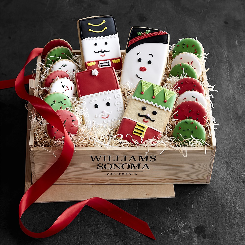 Williams Sonoma Holiday Cookie Gift Crate, Set of 28