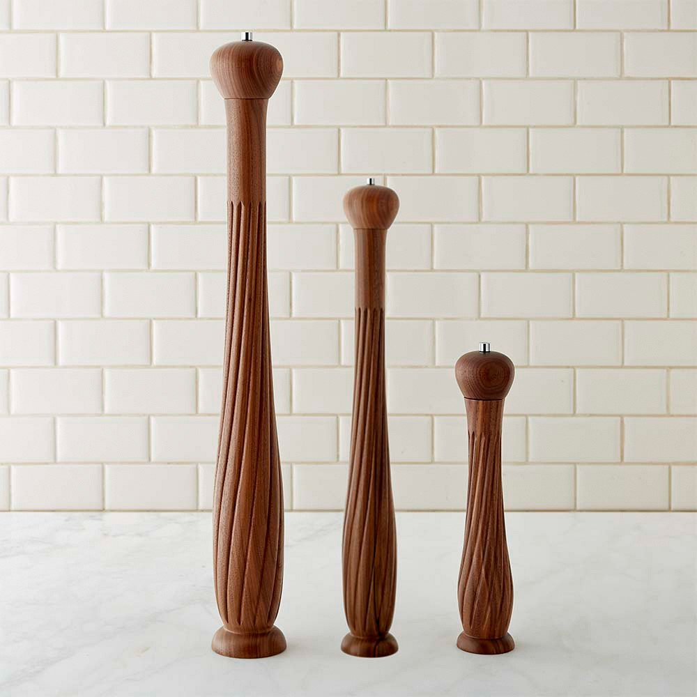 Williams Sonoma Convex Twist Walnut Pepper Mill, 30
