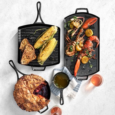 Lodge Blacklock Triple Seasoned Cast Iron Double Burner Griddle