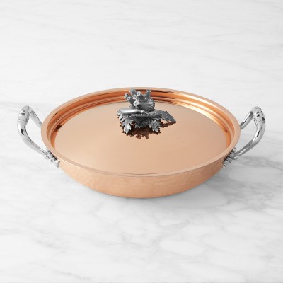 Ruffoni Opus Cupra Hammered Copper Gratin Pan with Fennel Knob, 12